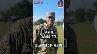 Inside USAMRIID: America's First Line of Defense Against Biological Threats | COL Aaron Pitney, MD