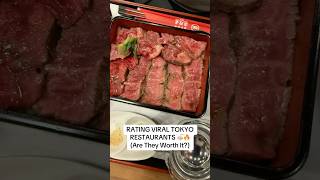 Rating VIRAL Tokyo food spots #tokyofood #Foodie #travel #kobebeef #wagyu  #japantravel