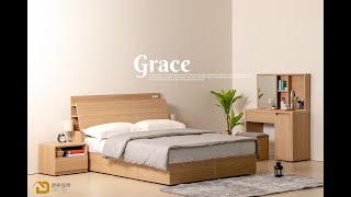 GRACE 北歐栓木3.3尺化妝桌椅組