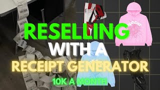 HOW TO RESELL WITH A RECEIPT GENERATOR (Free Generator and Vendor)