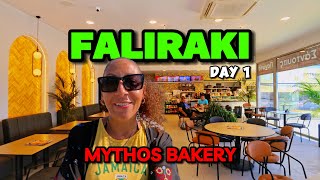 Faliraki Rhodes Day 1 Vlog Mythos Bakery Greece 2025