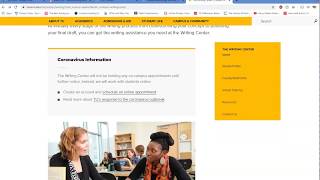 Using Towson's Online Writing Center