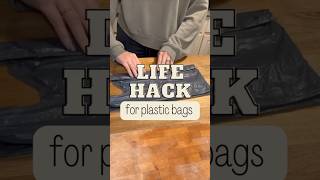 Life Hack for storing Plastic Bags #lifehack