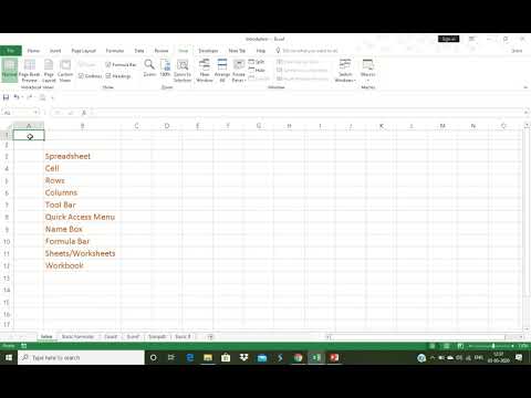introduction to Microsoft Excel for Beginners