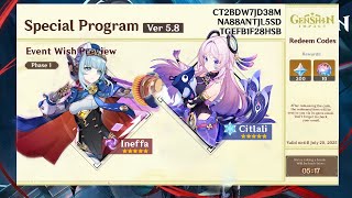 5.8 SPECIAL PROGRAM: Banners, Events, Archon Quest, Free Skins, Map, QoL changes - Genshin Impact