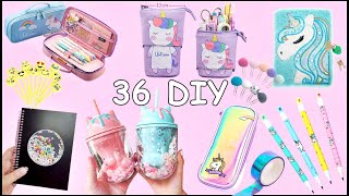 36 DIY EASY SCHOOL SUPPLIES - BACK TO SCHOOL HACKS AND CRAFTS