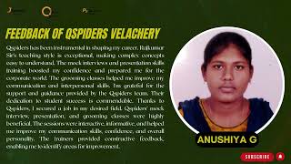 Congratulations, ANUSHIYA G for getting placed as a Developer.