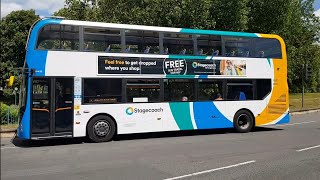 Full Ride: Bus Route 1 Basingstoke - Brighton Hill 🔄. Stagecoach Enviro400 MMC 10433 (SK15 HCP)
