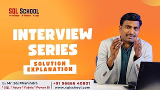 Week 3 Interview Series:  Solution Explanation Class