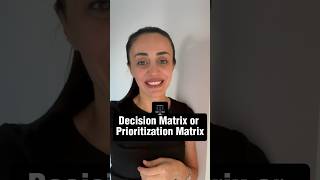 ⚖️ Decision matrix #uxuidesign #uxresearch #englishspeaking #designterminology
