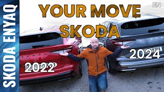 Comparison between Skoda ENYAQ model year 22 and 24 with focus on software and my opinion [EN]
