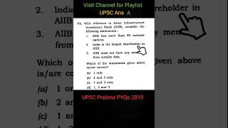Part 84 : UPSC CSE PYQs 2019  #upscpyqs #upscshorts