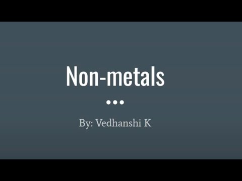 Non-metals- YSO