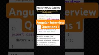 Angular Interview question 1: Async Pipe Essentials Javascript|React|Es6