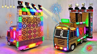 Mini Dj Truck | Mini dj setup | Competition Dj setup loading at-home | how to make dj truck light