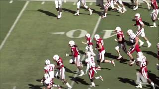 Jack Hoffman with a 69 yard touchdown in the 2013 Nebraska Spring Game