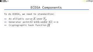 Introduction to ECDSA