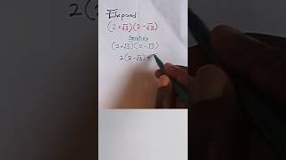 How to expand & simplify Surds #shorts #maths