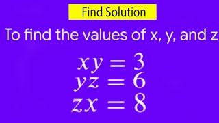 Solve For x, y, z | MATH SOLS