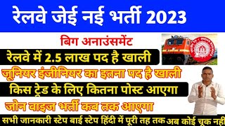 RRB JE | RRB JE 2023 | RRB JE NEW VACANCY 2023 | RRB JE NOTIFICATION 2023 #RRBJE#JENEWVACANCY#RRB