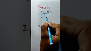 Find x = ? || #mathfact #shorts #shortvideo #ytshorts #mathtricks #subscribe #viral #mathstime
