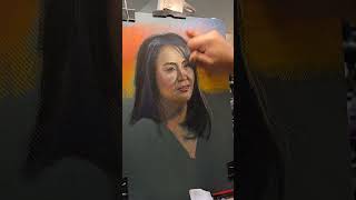 Live Pastel Portrait of Acclaimed Actress Ms. Cherry Pie Picache #pastelart #liveportrait #portraita