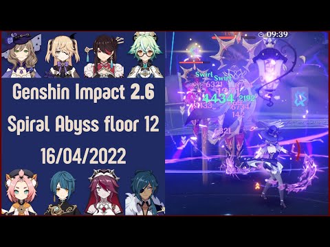 2.6 Mono Electro & Freeze | Floor 12 Spiral Abyss 2.6 16 April 2022 | Genshin