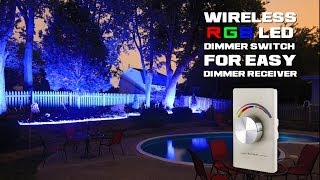 Wireless LED Dimmer Color Changing RGB LED Switch for Easy Dimmer Receiver