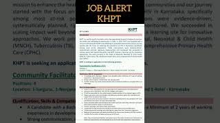 🔥 KHPT Job 2025 – 4 Govt NGO Vacancies in Karnataka 💼📢 | Degree Holders Apply Now! 🇮🇳