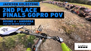 GoPro: Jackson Goldstone Put Up a Fight! 2nd Place GoPro POV in Andorra - '25 UCI DH MTB World Cup