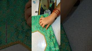 ✨ Unique model blouse back design cutting and stitching full video #backdesign #trending #viralvideo