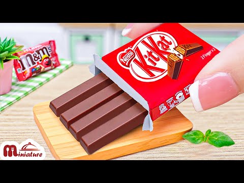 Making Miniature M&M KitKat Shake At Home | ASMR Cooking Mini Food