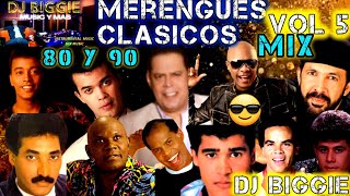 MERENGUE CLASICO MIX  BAILABLE DE LOS 80 Y 90 VOL 5 DJ BIGGIE.