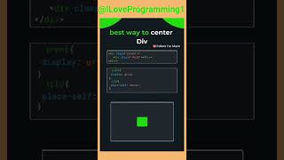 How to center a div I best way to center div #css #coding #webdesign #webdevelopment #html #shots