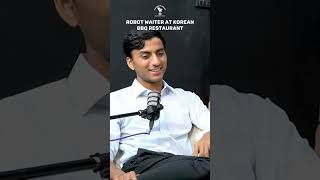 Robot Waiter At Korean BBQ Restaurant | Ali Yousuf ( CEO OBJEXYZ )
