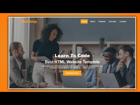 How to Create a Website Landing page using HTML and CSS | Website Design HTML CSS