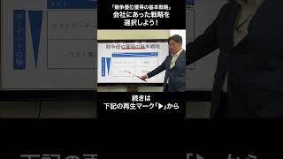 競争優位獲得の基本戦略　ショート