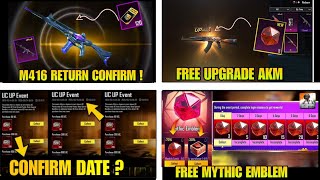 FINALLY 😍 4.0 MYTHIC FORGE M416 SHINOBI KAMI RETURN /NEXT UC UP EVENT DATE /FREE MYTHIC EMBLEM EVENT