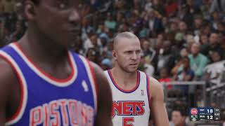 【2K23 NBA】All Time Detroit Pistons vs All Time Brooklyn Nets