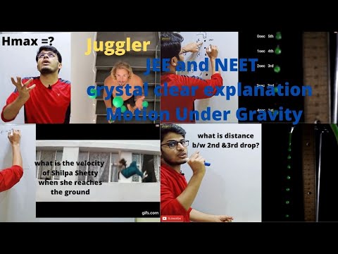 Lecture(7) | Motion Under Gravity with video demonstrations, NEET and JEE level problems |NEET/JEE