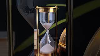 "1-Minute Brass Sandclock – Elegant Timepiece for Desk & Home Decor | Classic Sand Timer"