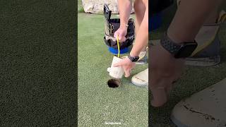 OMG! Ball Stuck? He Fixed the Hole #shortvideo #golf