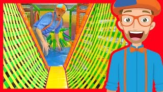 Blippi Visits an Indoor Playground (Funtastic Playtorium - Part 1) | Full Episodes | Blippi Toys
