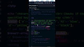 #37 PHP  array Key exits #webdevelopment #phpproject