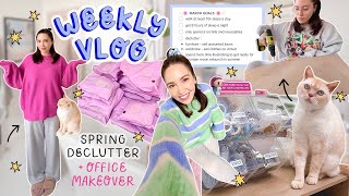 WEEKLY VLOG 28 ✨ A HUGE spring declutter, gorgeous new furniture + office makeover!