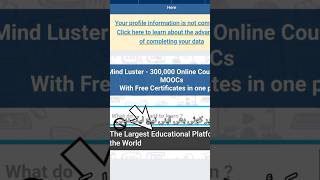 free any type of course with certificate mind luster com #shorts #freecourse