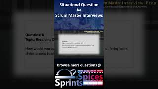 Scrum Master - SM Interview Question 6 of 200 #scrummasterinterview #scrummaster #agileinterview