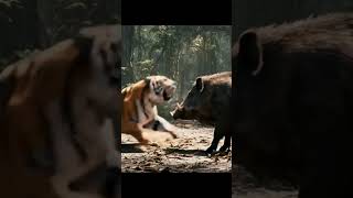 A dramatic battle Ready Lion vs Crocodile #battle #lion