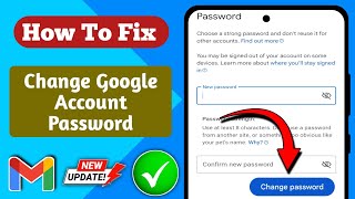 How To Change Google Account Password-2024 | Change Google Password