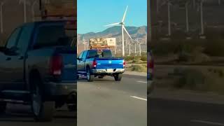 Wind farm in Palm Springs, built in 1980s is among the oldest wind farms #riversidecalifornia